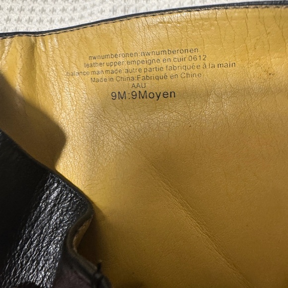 Nine West Black Leather Knee-High Heeled Boots Size 9M - Picture 11 of 15